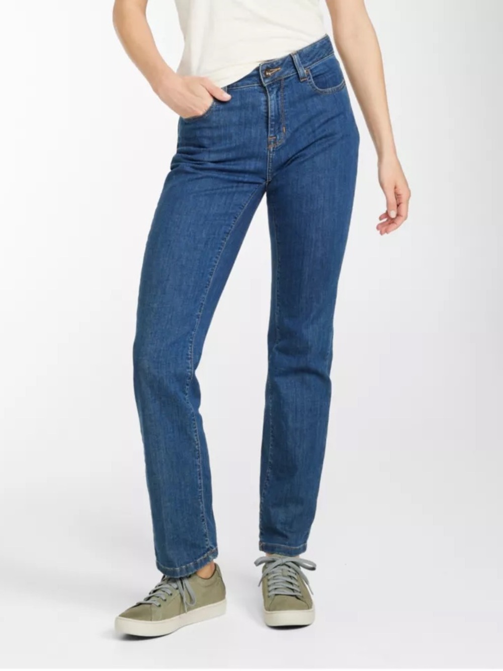 L.L. Bean Women's True Shape Jeans, High-Rise Straight-Leg | Size 6
